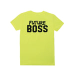 Future Boss Youth Tee - Neon Yellow - Raised On Blacktop
