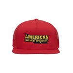 ROB-045 | American Pavement Trucker Cap - Red - Raised On Blacktop
