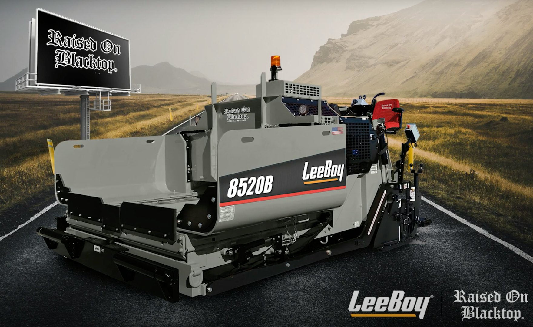 LeeBoy Launches Tricked-Out "Raised On Blacktop" Special Edition Paver