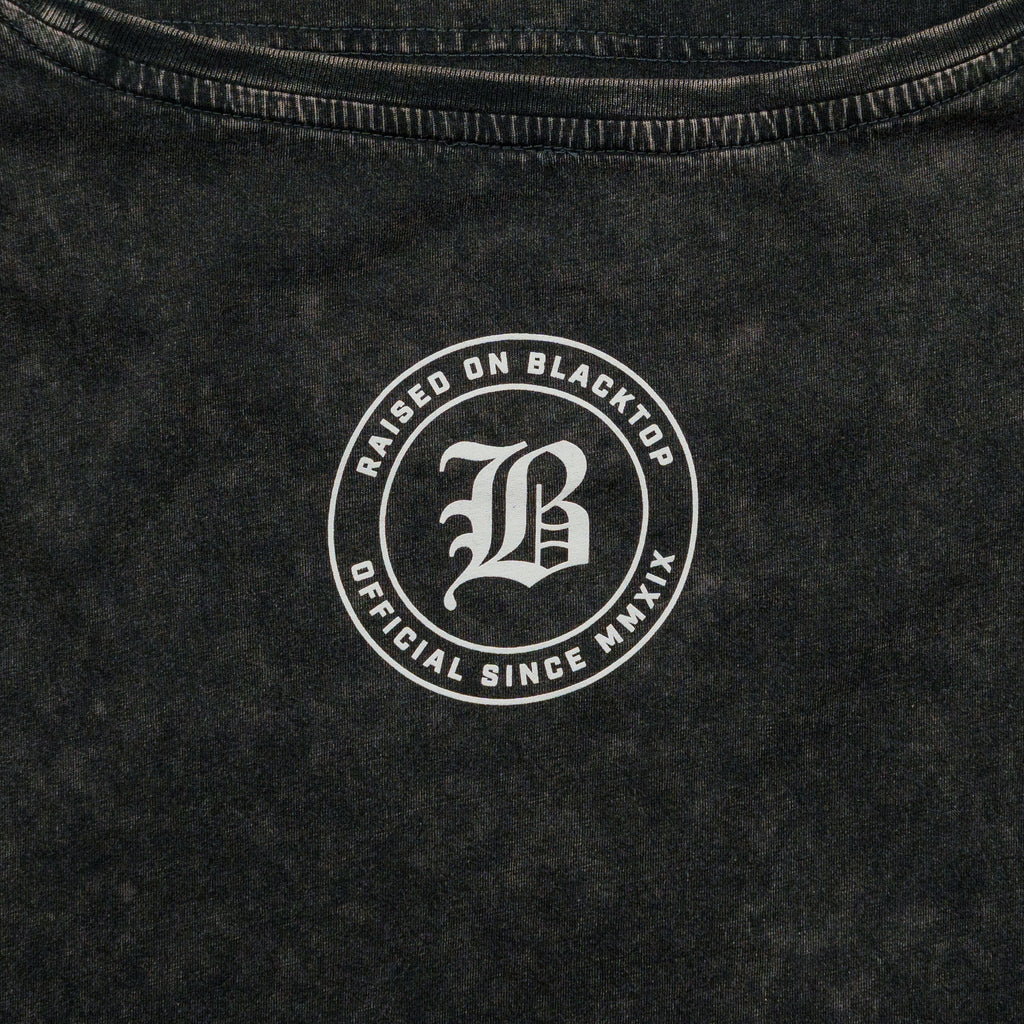 Raised On Blacktop® VINTAGE WASH CUT-OFF TANK - Grey