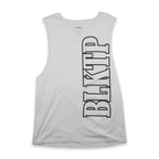 Raised On Blacktop® VINTAGE WASH CUT-OFF TANK - White