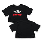 Women's Raised On Blacktop® Core Crop — Black