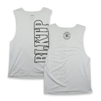 Raised On Blacktop® VINTAGE WASH CUT-OFF TANK - White