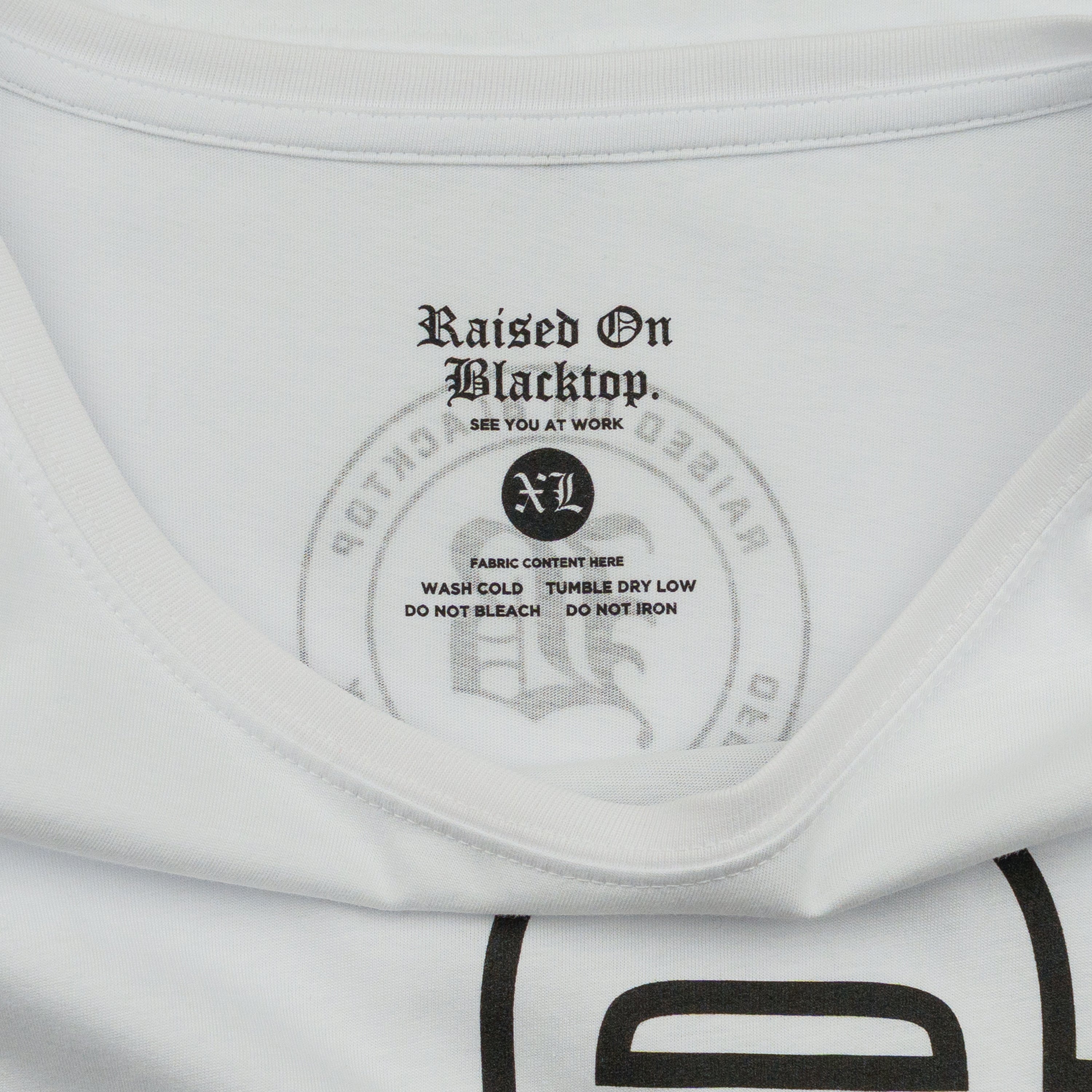 Raised On Blacktop® VINTAGE WASH CUT-OFF TANK - White