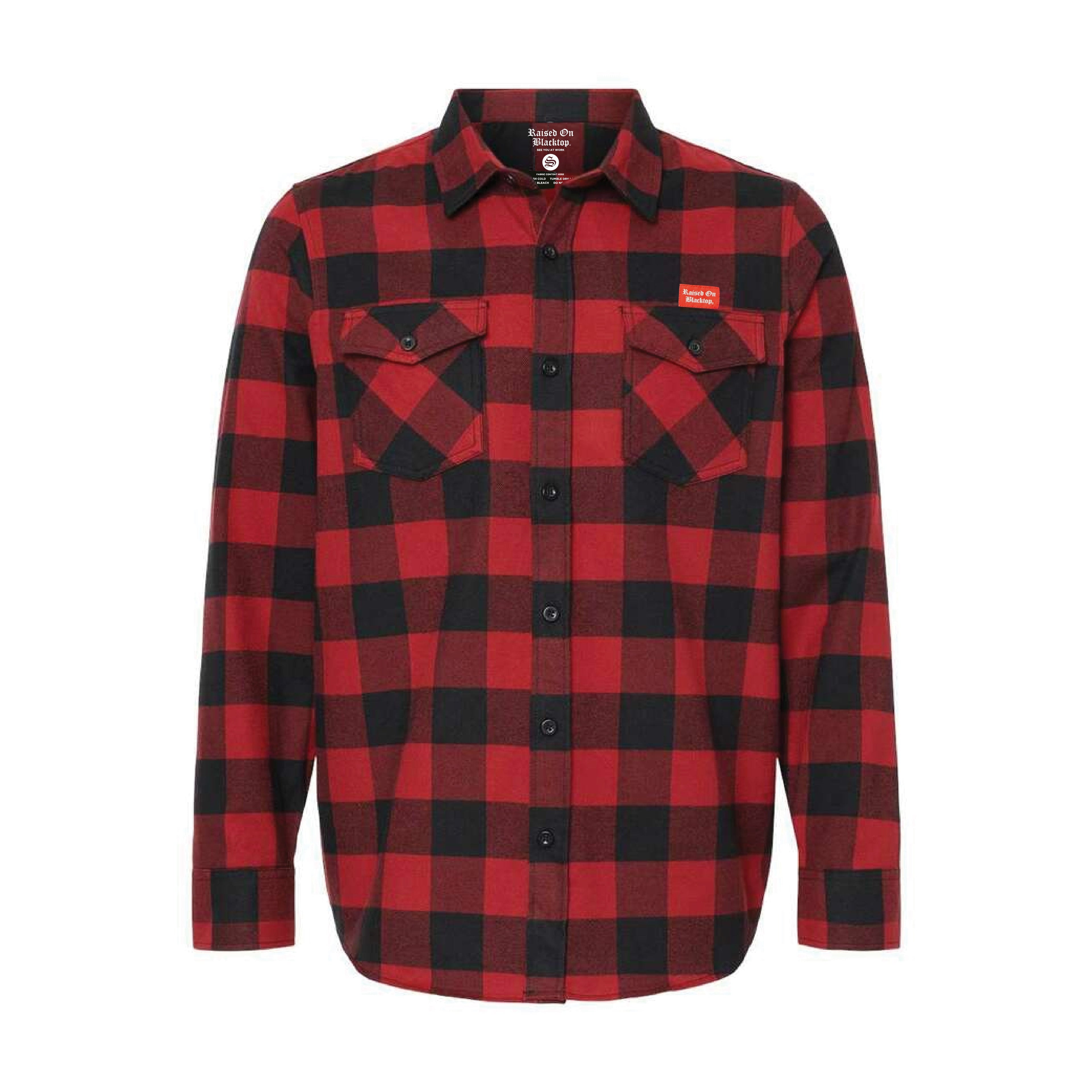 Red and Black Flannel - Raised On Blacktop