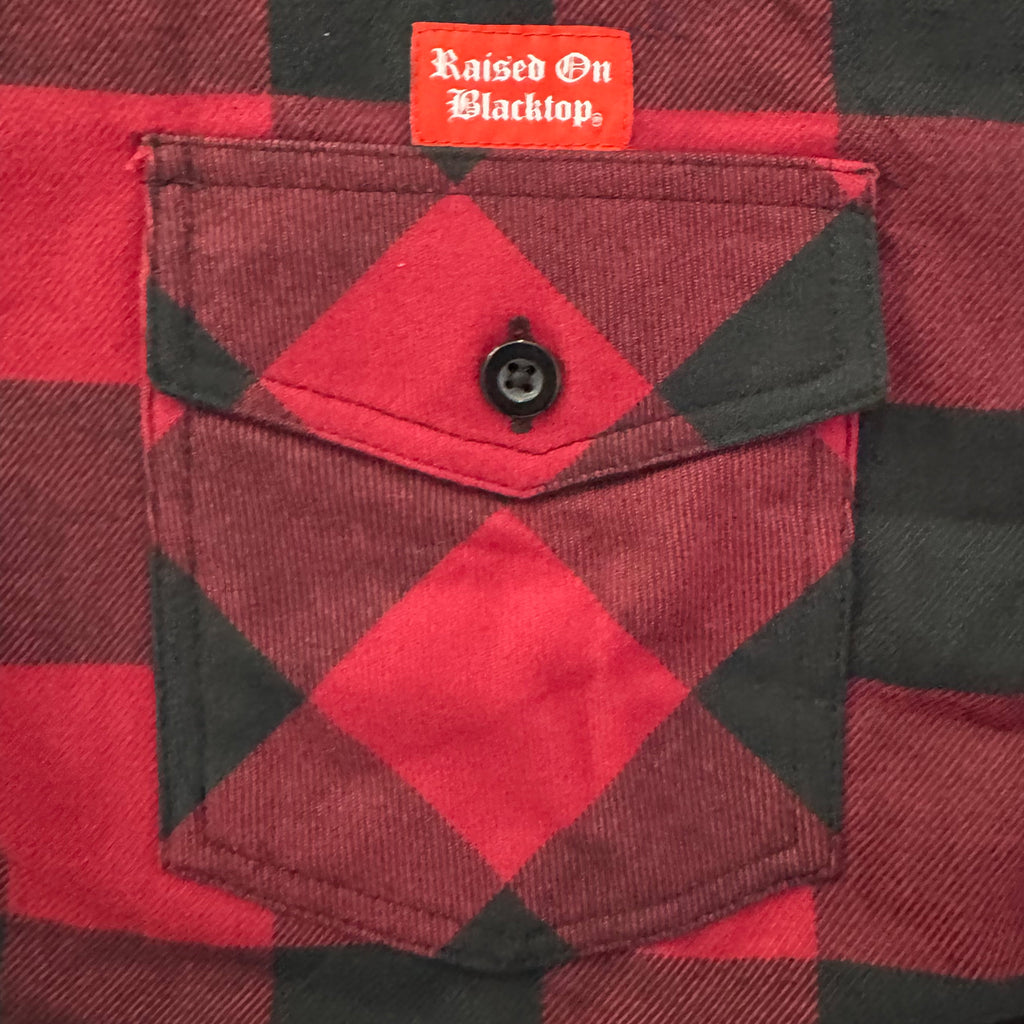 Red and Black Flannel - Raised On Blacktop