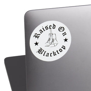 
                  
                    Dangling Boots Sticker - Raised On Blacktop
                  
                