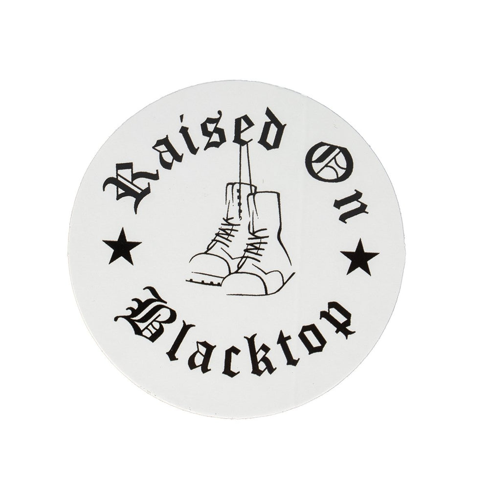 Dangling Boots Sticker - Raised On Blacktop