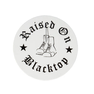 
                  
                    Dangling Boots Sticker - Raised On Blacktop
                  
                