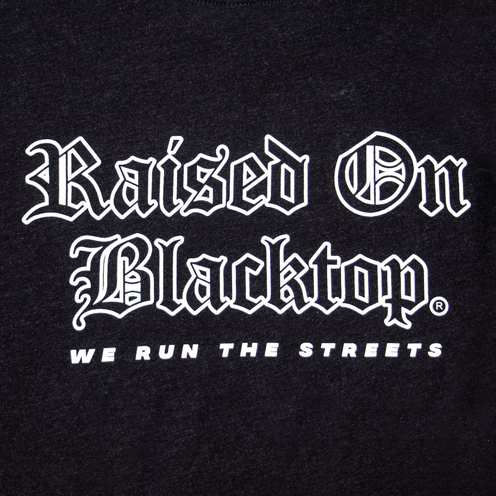Raised on Blacktop Unisex Tee - Black - Raised On Blacktop