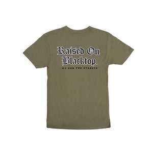 
                  
                    Raised on Blacktop Unisex Tee - Light Olive - Raised On Blacktop
                  
                