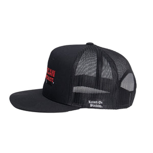 
                  
                    ROB-044 | American Pavement Trucker Cap - Black - Raised On Blacktop
                  
                