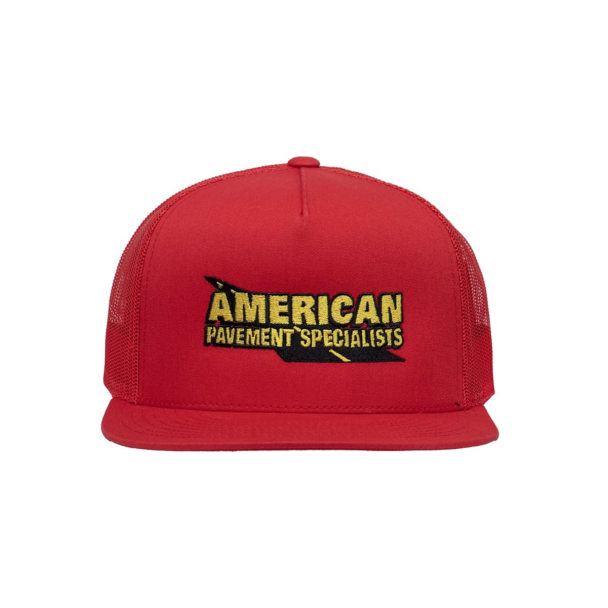ROB-045 | American Pavement Trucker Cap - Red - Raised On Blacktop
