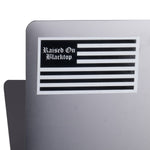 ROB B/W Horizontal Flag Sticker - Raised On Blacktop
