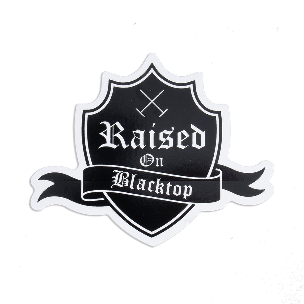 R.O.B. Shield Sticker - Raised On Blacktop